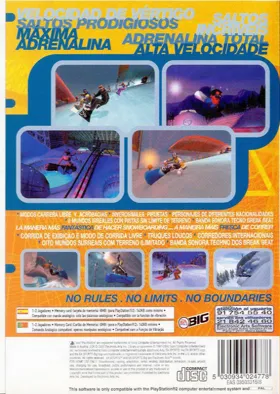 SSX box cover back